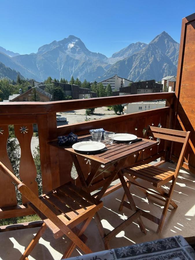 Residence Plein Sud A Cote Jandri Express, Front De Neige, Vue Splendide, Label 2 Alpes, Classe 2 Etoiles Tourisme Лес дьо Алпс Екстериор снимка